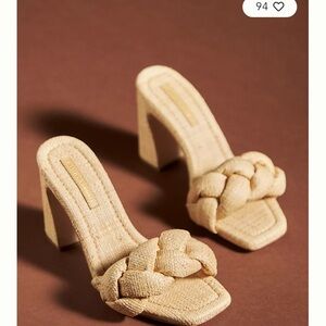 Loeffler Randall Women's Freya Braided Curve Heel Mule Pink, Size 9 1/2 $350